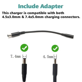 E ERSY 65W Dell charger side ports for versatile connections