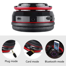E-Greetshopping Bluetooth headphones with built-in mic for hands-free calls.