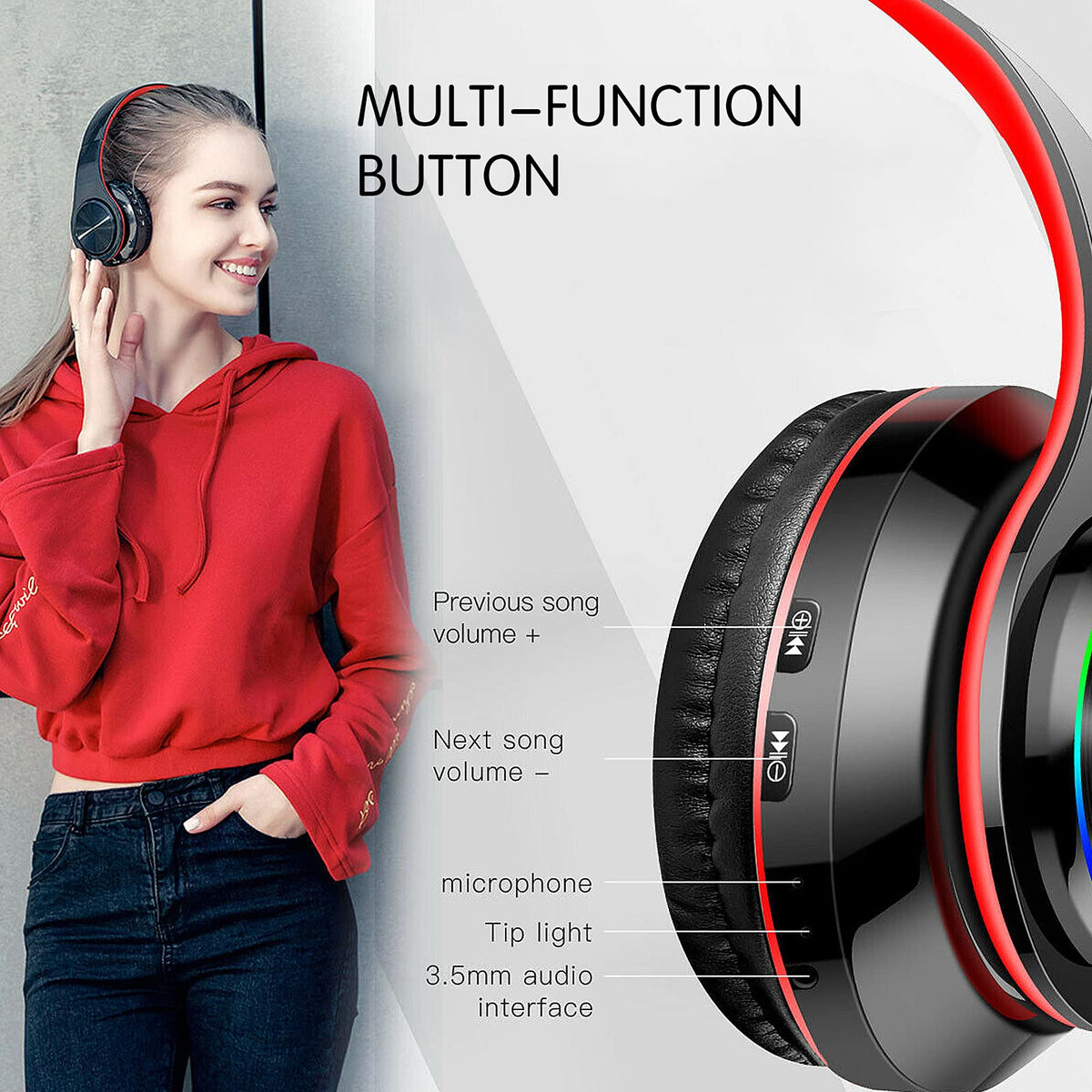 E-Greetshopping over-ear cups provide comfort during long sessions.