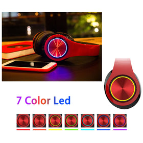 LED rhythm lighting on E-Greetshopping headphones enhances mood during workouts.