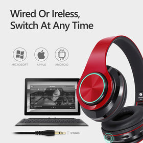 Supports wireless and wired modes for uninterrupted listening.
