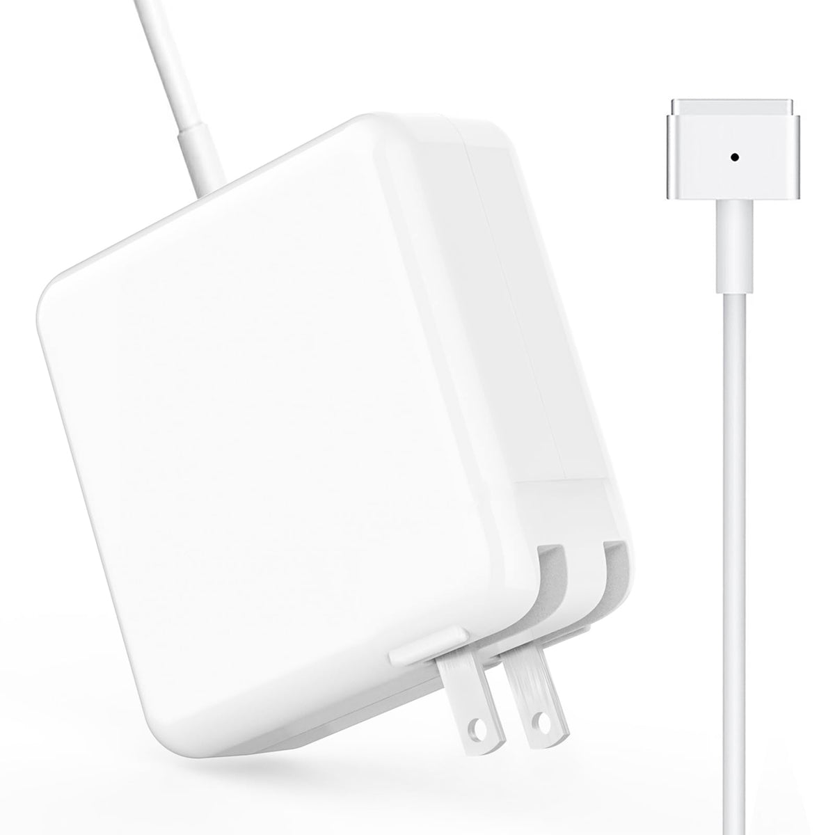 E-POWIND 60W MacBook Pro charger front view, compact and travel-friendly