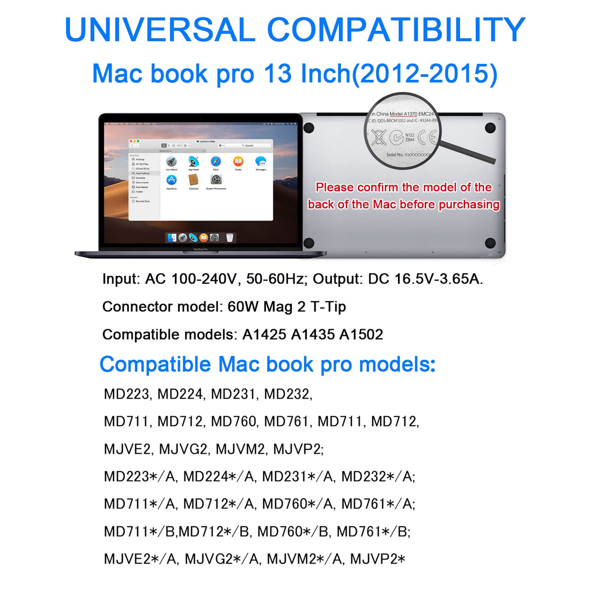 E-POWIND magnetic connector close-up showing secure attachment for MacBook