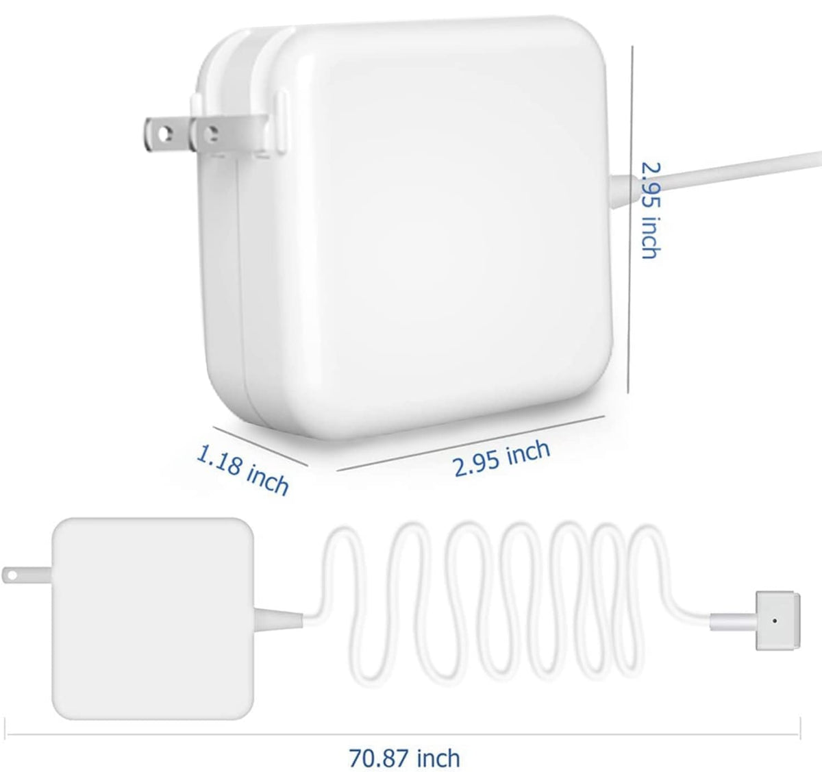 E-POWIND charger connected to MacBook Air demonstrates on-the-go power