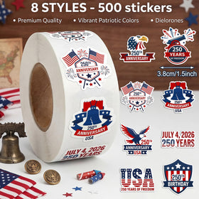 Eaasty 1.5 inch sticker roll with fade resistant outdoor use