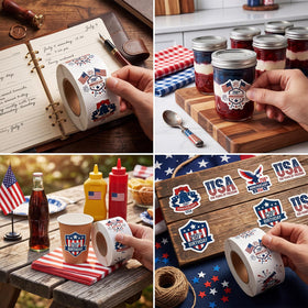 Eaasty USA 250 years sticker roll ready for bulk gifting and events