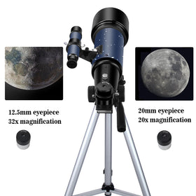 EACONN 70mm objective lens closeup highlighting coated glass for clearer views
