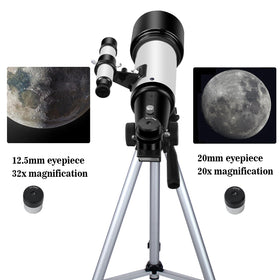 EACONN detail of included 12.5mm and 20mm eyepieces with viewfinder benefit
