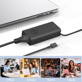 Compact size and slim profile for easy travel with Dell laptops.