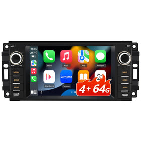 EagleNav car radio for Jeep Wrangler dashboard front-panel upgrade with plug-and-play ease.