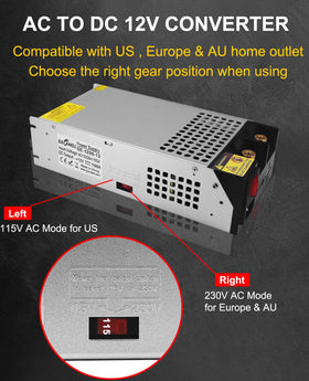 EAGWELL 12V power supply silent cooling fan with dust-proof design