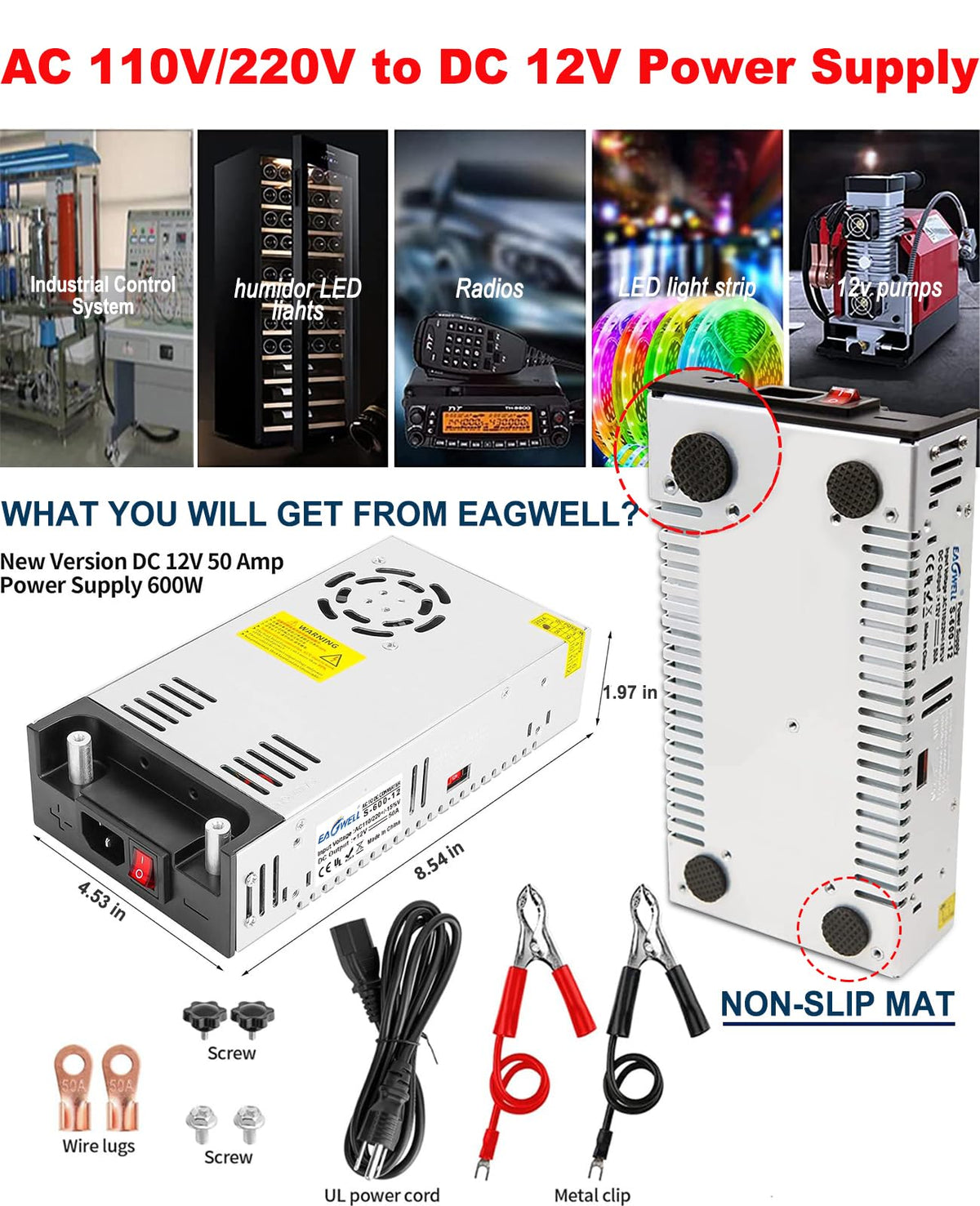 EAGWELL converter installed in an RV powering appliances for mobile reliability