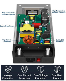 EAGWELL shown next to a hand to illustrate compact size and portable power capability
