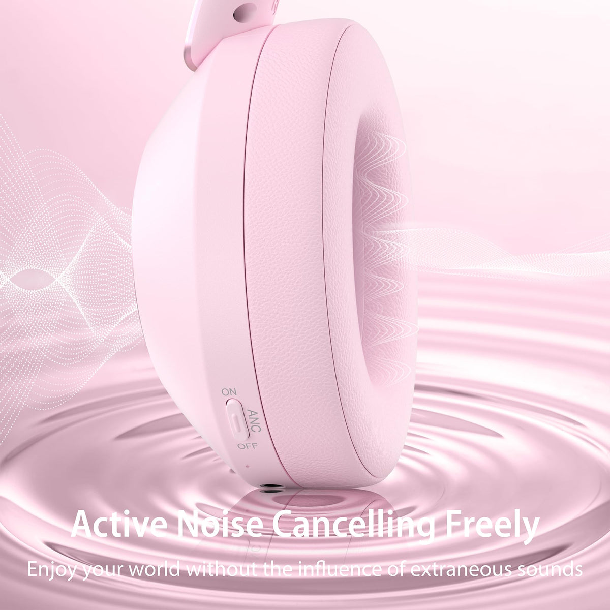 EAORUL close-up of earcup cushion showing memory-foam comfort benefit