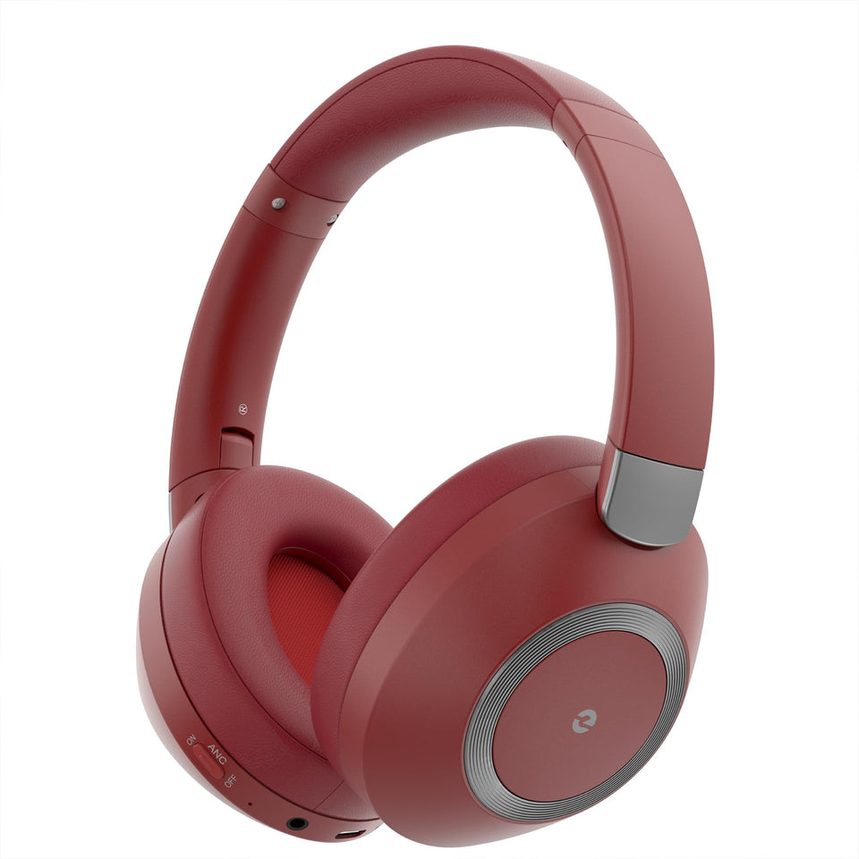 EAORUL front profile over-ear view showing comfortable fit and sleek design benefit