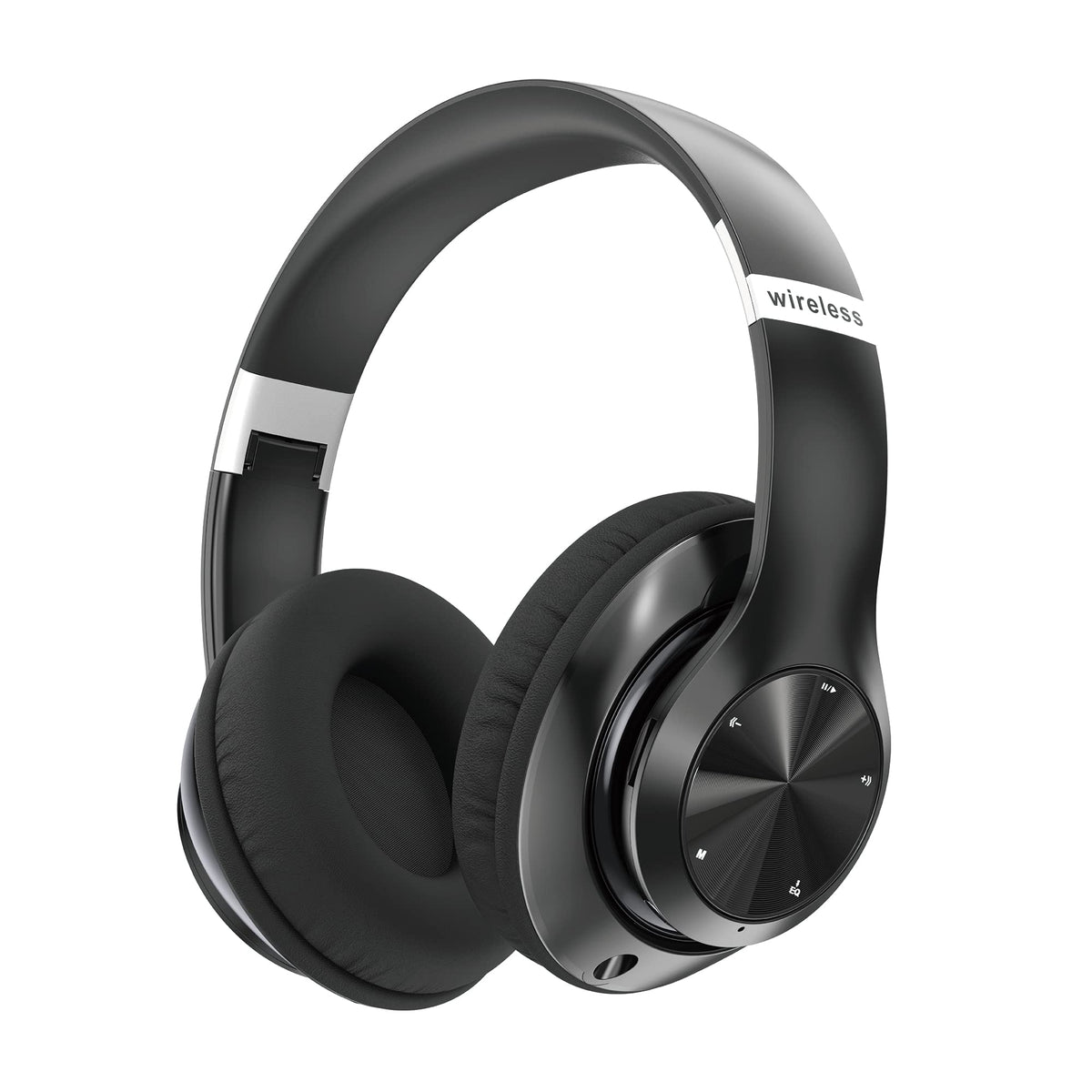 EAORUL wireless Bluetooth headphones with mic for clear calls and hands-free listening.