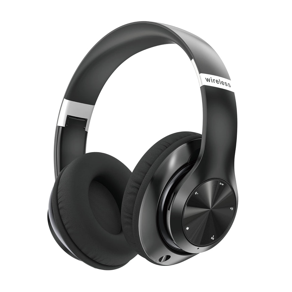 EAORUL wireless Bluetooth headphones with mic for clear calls and hands-free listening.