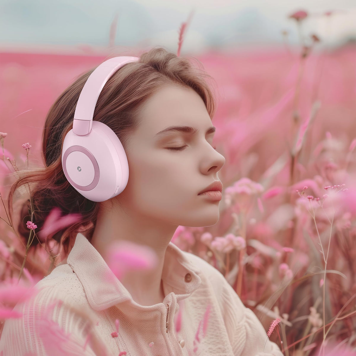 EAORUL worn by commuter illustrating noise cancellation benefit