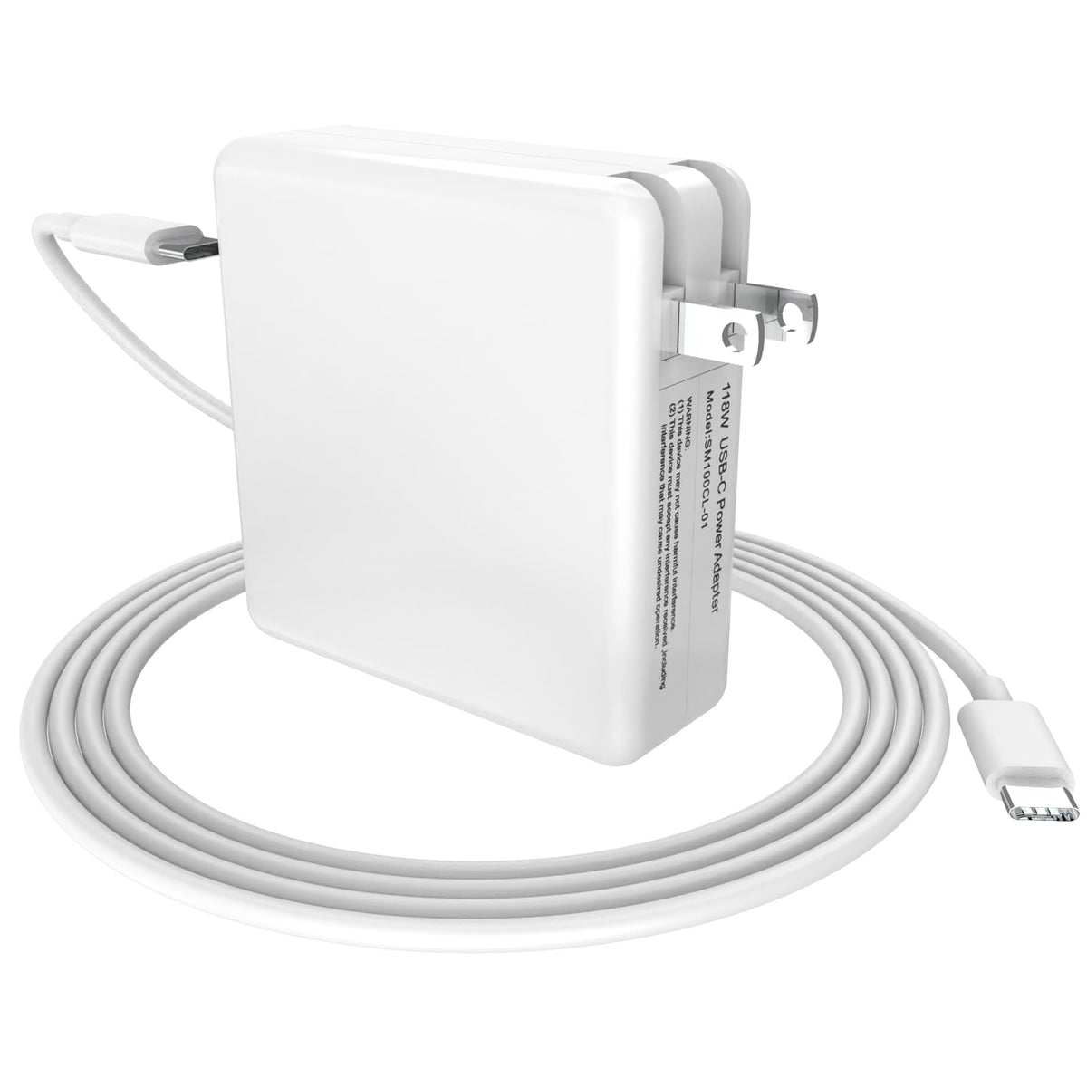 EAOYHGB 118W USB-C charger powers a MacBook Pro quickly and safely.