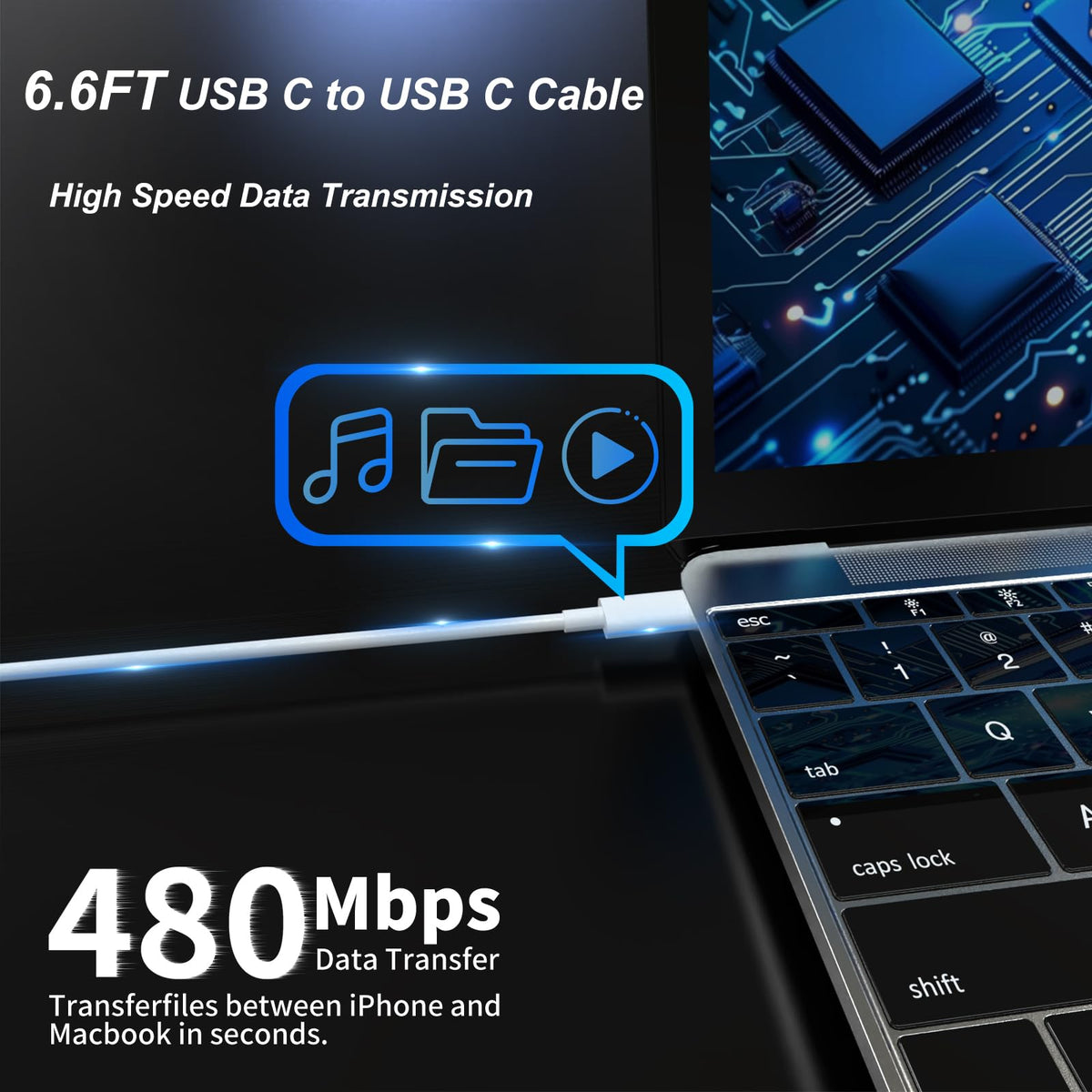 EAOYHGB intelligent IC ensures safe charging with multiple PD modes.