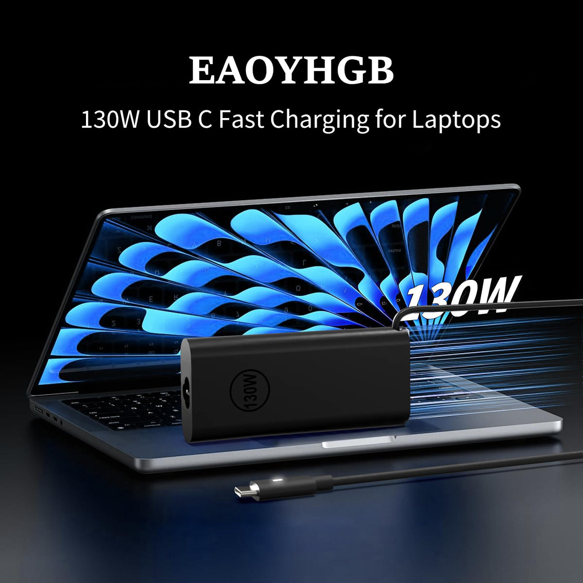 EAOYHGB 130W USB-C charger for Dell Latitude 5431/5531 versatile compatibility