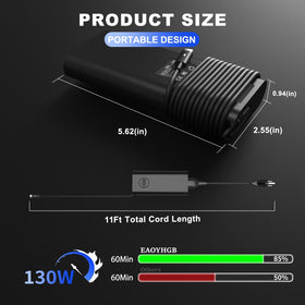 EAOYHGB 130W USB-C charger for Dell XPS 17 reliable charging