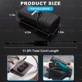 EAOYHGB USB-C PD charger delivering smart power negotiation for versatile laptops.