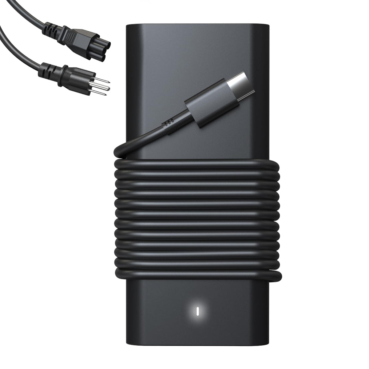 EAOYHGB 65W USB-C adapter with universal input for worldwide travel.