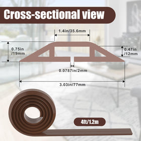 Eapele cable protector with flat profile keeps wires organized and protected for a cleaner workspace.