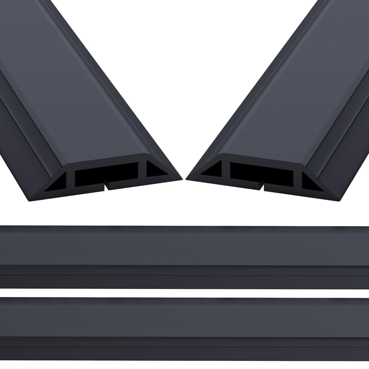Eapele floor cord cover unrolled for long cable protection solution