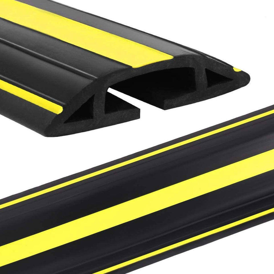 Eapele front view of full 10 ft cable cover showing clean professional appearance