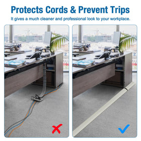 Eapele cover under a cart to show heavy-traffic durability and cable protection performance