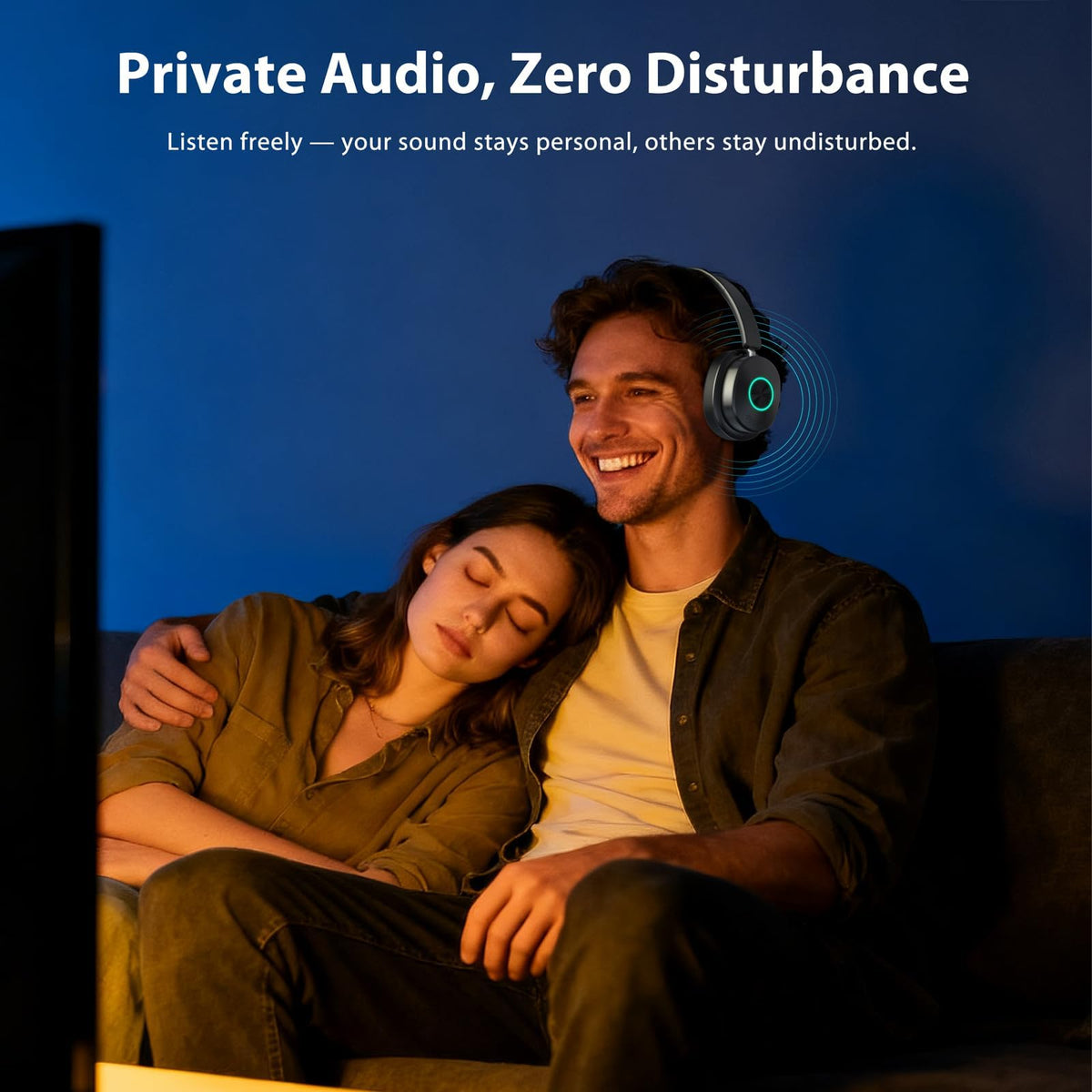 Earbay headphones provide a 30-meter range for room-to-room movement.