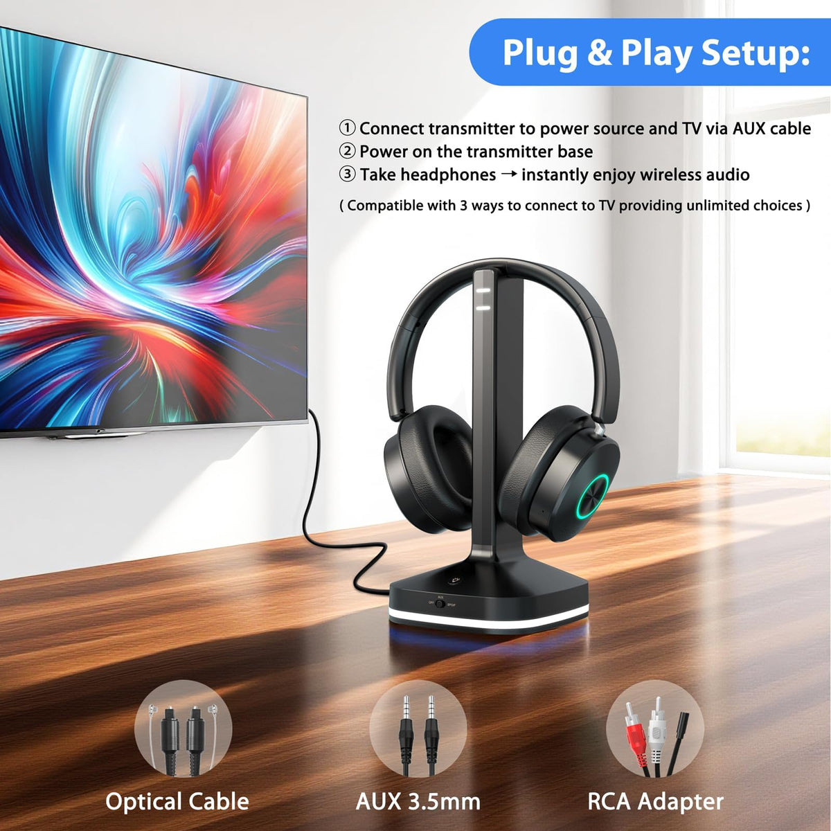 Earbay wireless headphones deliver hi-fi sound and comfortable fit for long sessions.