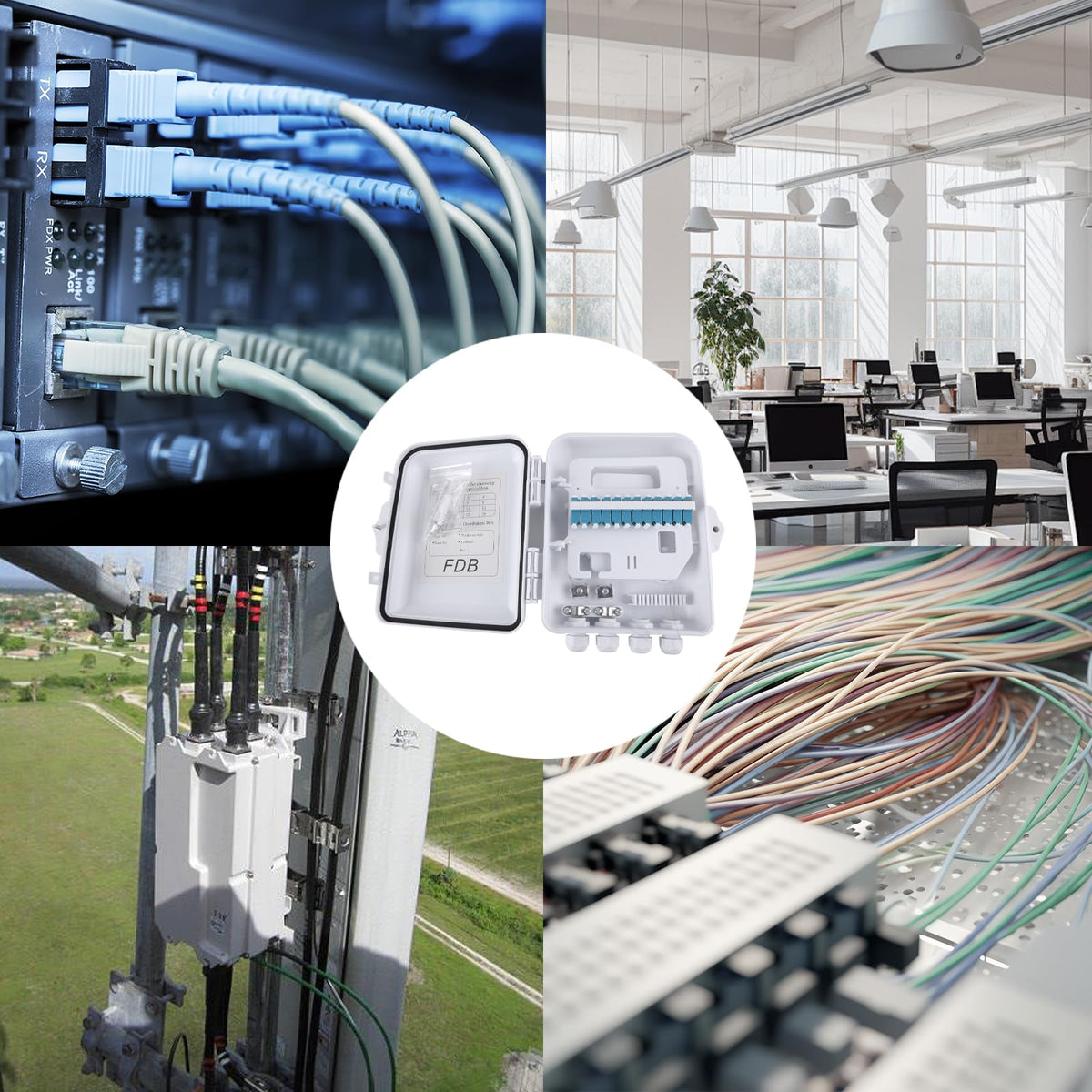 Eardion desktop fiber box protects incoming and outgoing cables