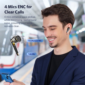Person wearing EarFun Air 2 demonstrating ergonomic fit and all-day comfort