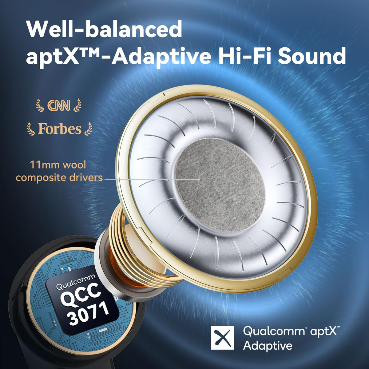 EarFun Air Pro 3 with six mics and ENC for clear calls