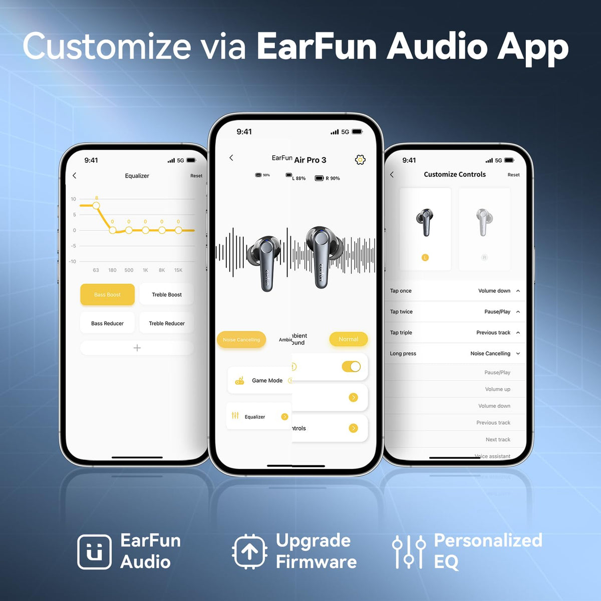 EarFun Air Pro 3 app enables EQ customization and controls