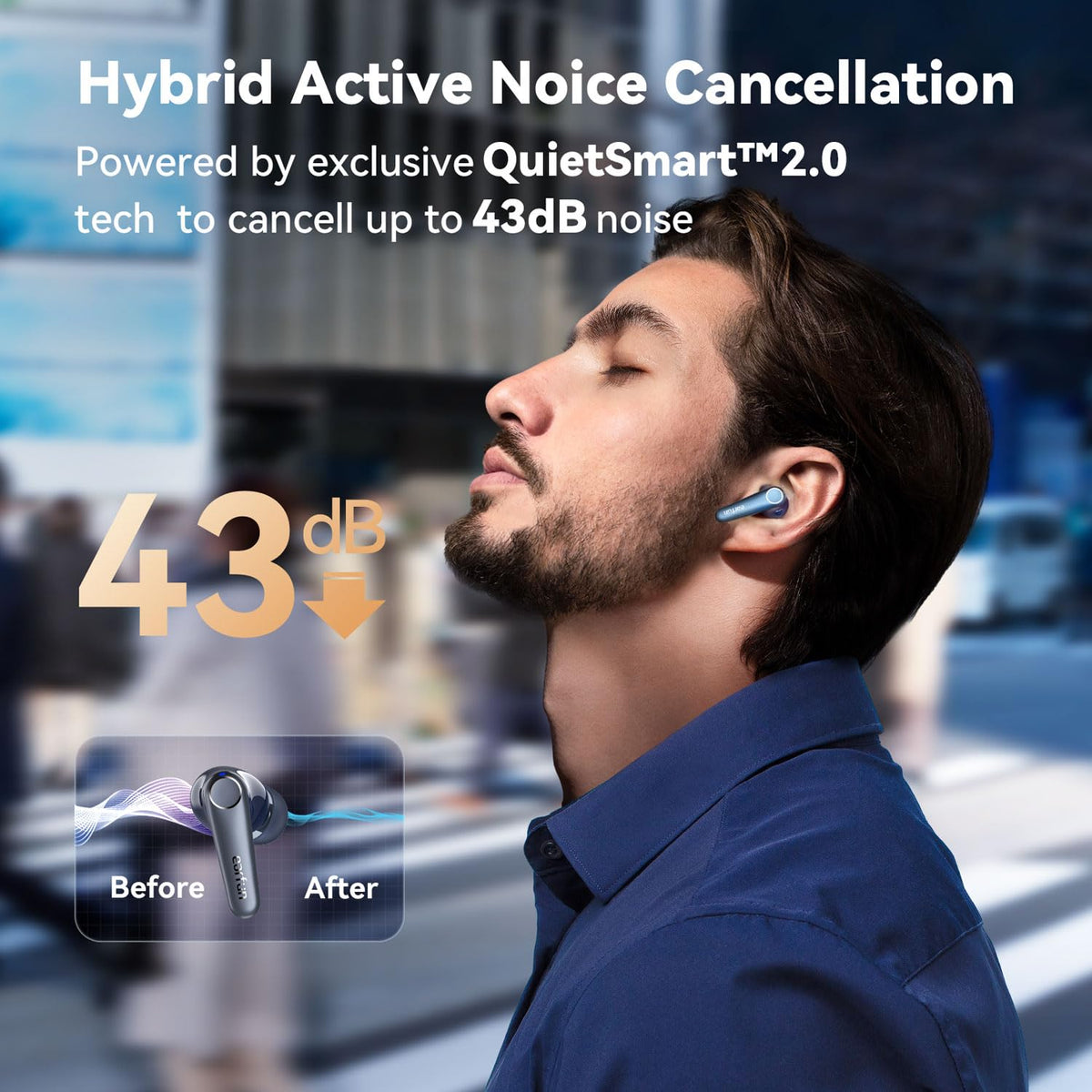 EarFun Air Pro 3 showcasing Bluetooth 5.3 for seamless connectivity.