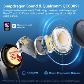 EarFun Air Pro 4 adaptive ANC engaged for quiet focus.