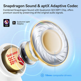 EarFun Air Pro 4 in use with adaptive noise canceling for quieter environments