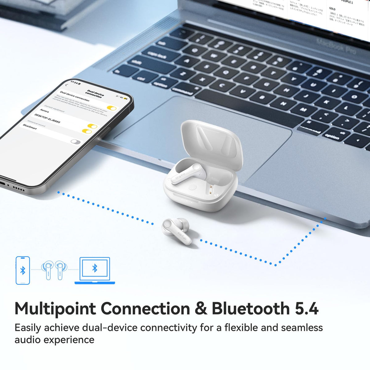EarFun Audio App screen showing customize EQ for EarFun Air Pro 4