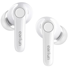 EarFun Air Pro 4 glossy white earbuds with premium feel for daily listening