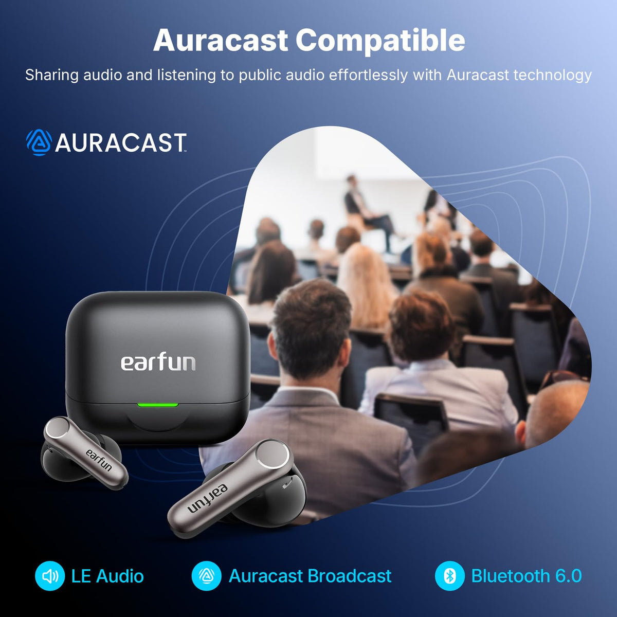 Firmware update on EarFun Air Pro 4+ improves performance via app.