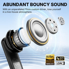 EarFun Air Pro 4i 3D surround sound for an immersive listening experience.