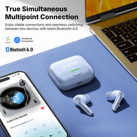 EarFun Air Pro 4+ long battery life: up to 54 hours with case