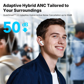 Charging indicator on the EarFun Air Pro 4+ case.