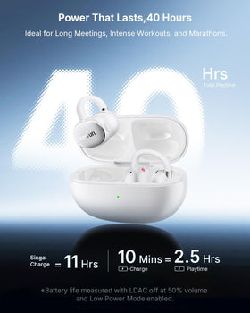 EarFun Clip 2 Bluetooth 6.0 with multipoint for easy switching.