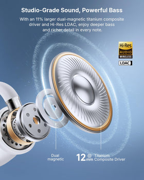 EarFun Clip 2 four-mic AI Clear Call improves voice clarity in crowds.