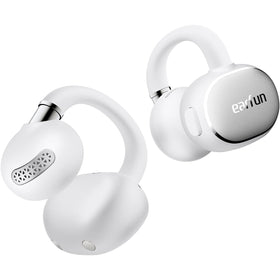 EarFun Clip 2 open-earbuds with clip design for secure, comfortable wear during workouts.